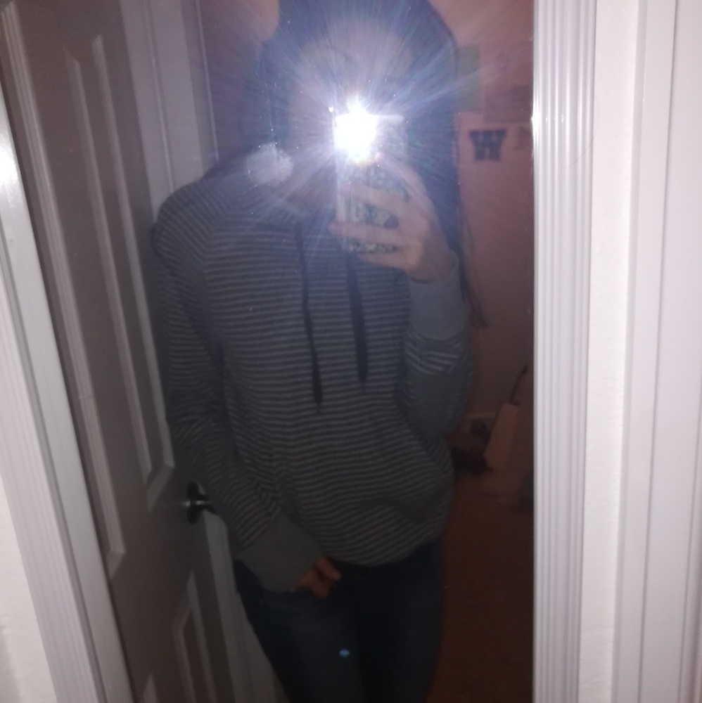 Striped Gray Hoodie